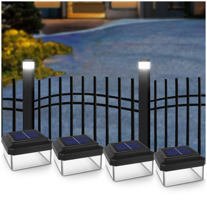 GreenBlue luce solare a LED, 100x100mm, copertura a busta, GB128, 4 pezzi