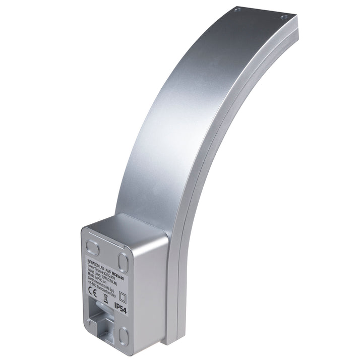 Sensore di movimento Maclean Lampada LED, sensore di movimento PIR, argento, 10W, IP54, 750lm, bianco neutro (4000K) MCE244 S, 2 pezzi