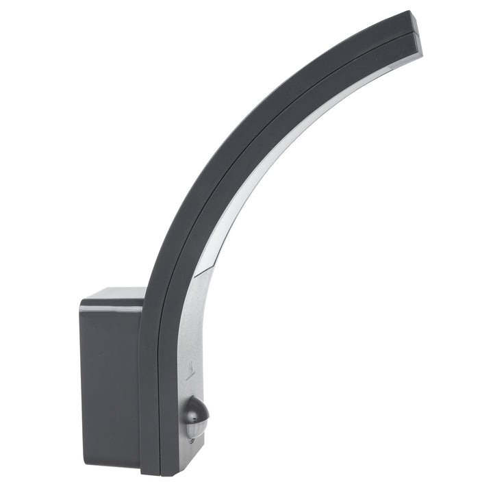 Sensore di movimento Maclean Lampada LED, sensore di movimento PIR, grigio, 10W, IP54, 750lm, bianco neutro (4000K) MCE244 GR, 2 pezzi