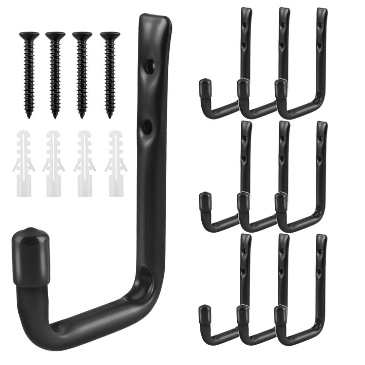 Set di 10 staffe da parete Maclean, per pneumatici, ruote, scale, biciclette, acciaio, carico massimo 22 kg/staffa, MC-489