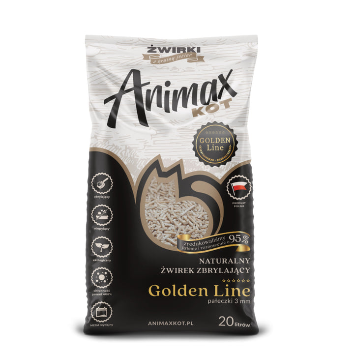 Lettiera, Animax Golden line 3mm, rulli piccoli, sacco 20L