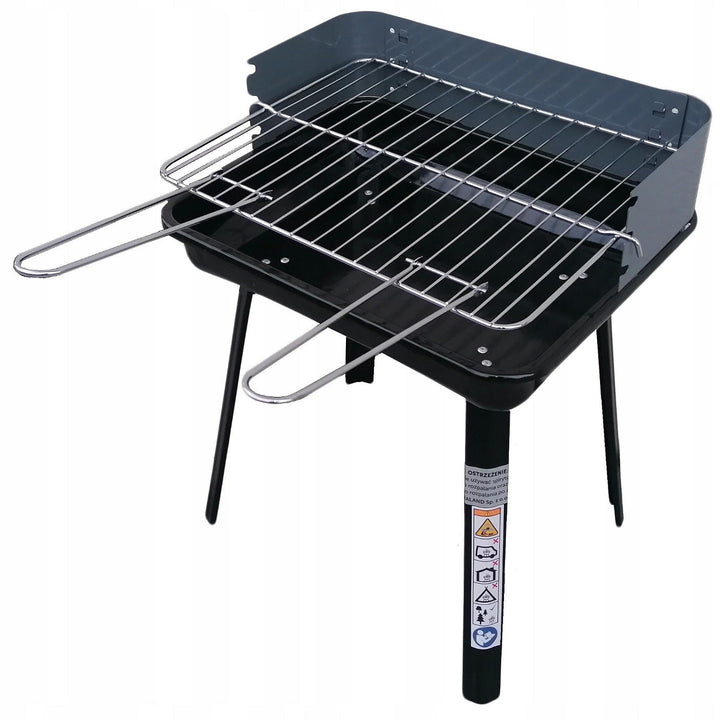 Master Grill & Party griglia a carbone, rettangolare, pieghevole, portatile, MG936
