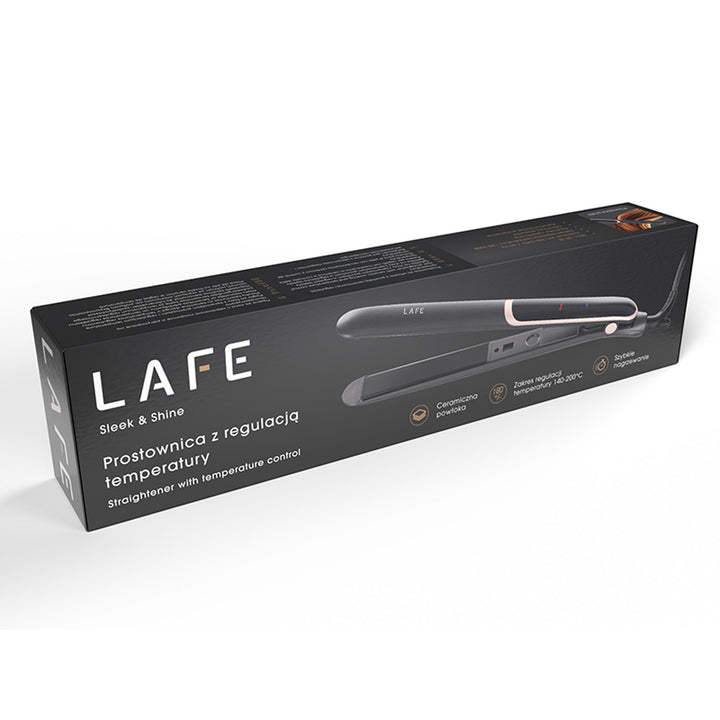 Piastra LAFE a temperatura controllata, 35W, rivestimento in ceramica, piastra Sleek & Shine