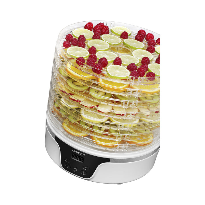 Essiccatore per funghi, frutta e erbe Concept, 380W, 7 setacci, controllo digitale, SO2090