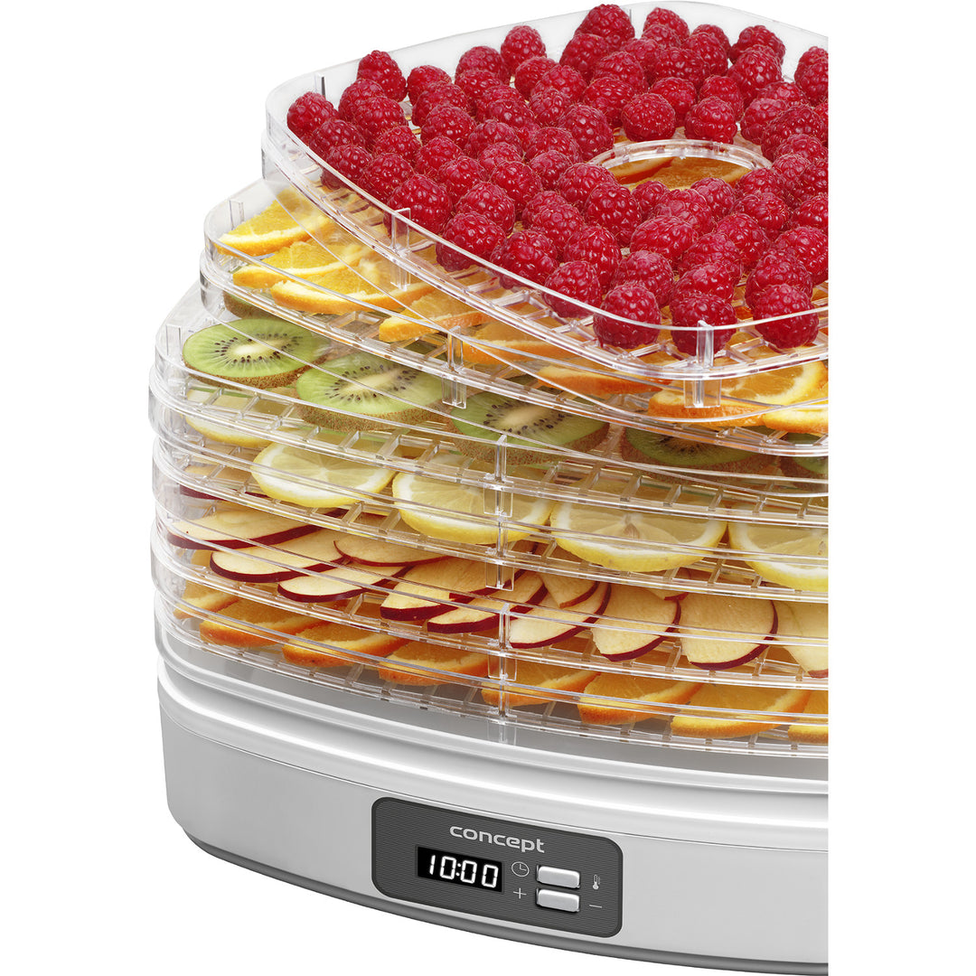 Essiccatore per funghi, frutta e erbe Concept, 260W, 6 setacci, timer, SO2080