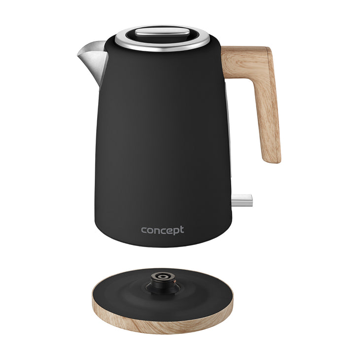 Bollitore elettrico Concept ELWOOD, acciaio inox, 1,7L, indicatore del livello dell'acqua, RK3316