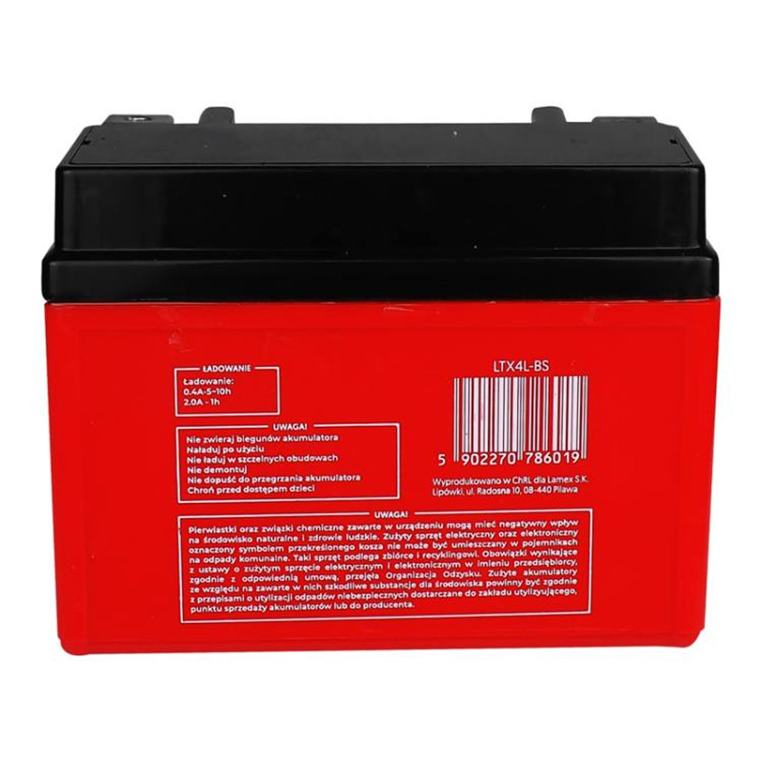 Batteria al gel Lamex, moto, 12V, 4Ah, LTX4L-BS