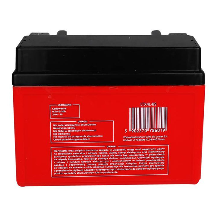 Batteria al gel Lamex, moto, 12V, 4Ah, LTX4L-BS