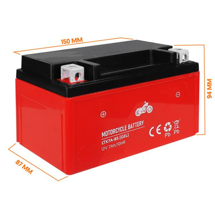 Batteria al gel Lamex, moto, 12V, 7Ah, LTX7A-BS