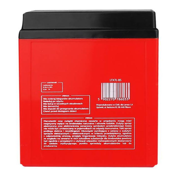 Batteria al gel Lamex, Moto, 12V, 7Ah, LTX7L-BS