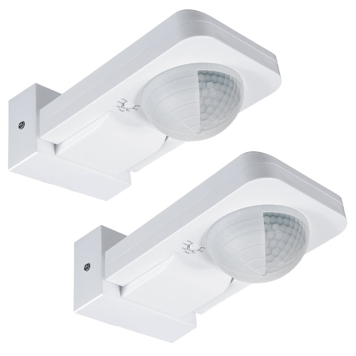 Rilevatore di movimento Maclean PIR, infrarosso, IP65, max 2000W, MCE243, 2 pezzi