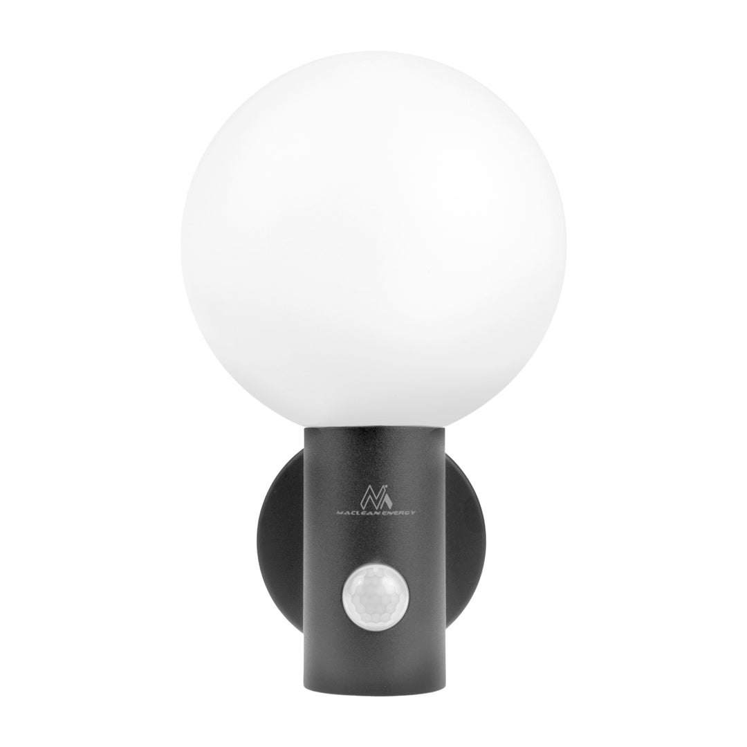 Sensore di movimento Maclean Lampada LED, sensore di movimento PIR, grigio, 15W, IP65, 1600lm, bianco neutro (4000K) MCE515 GR, 2 pezzi