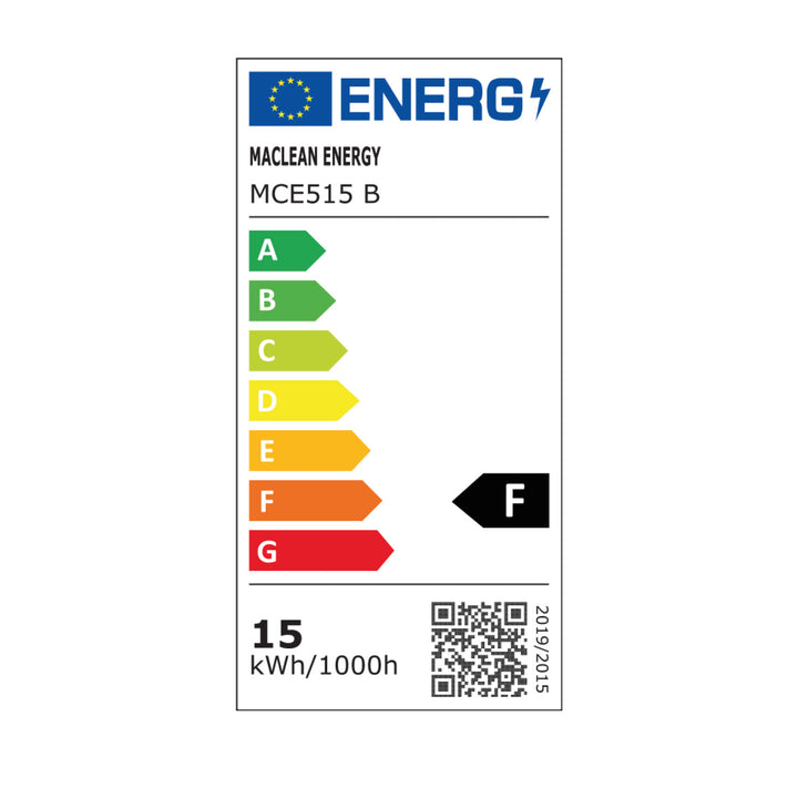 Sensore di movimento Maclean Lampada LED, sensore di movimento PIR, nero, 15W, IP65, 1600lm, bianco neutro (4000K) MCE515 B, 2 pezzi