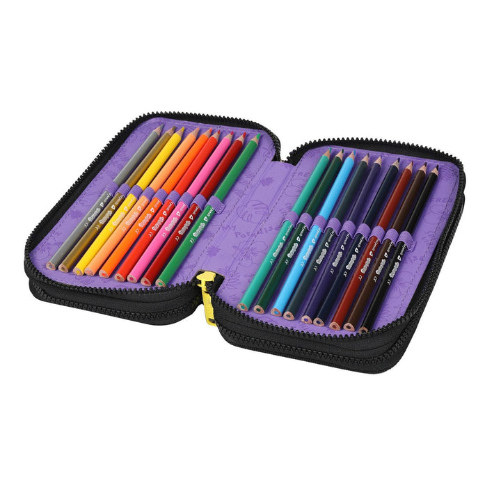 Zaino scuola 19 L Coolpack Jerry DISNEY STITCH nero + CoolPack astuccio a tre scomparti con accessori JUMPER 3 STITCH