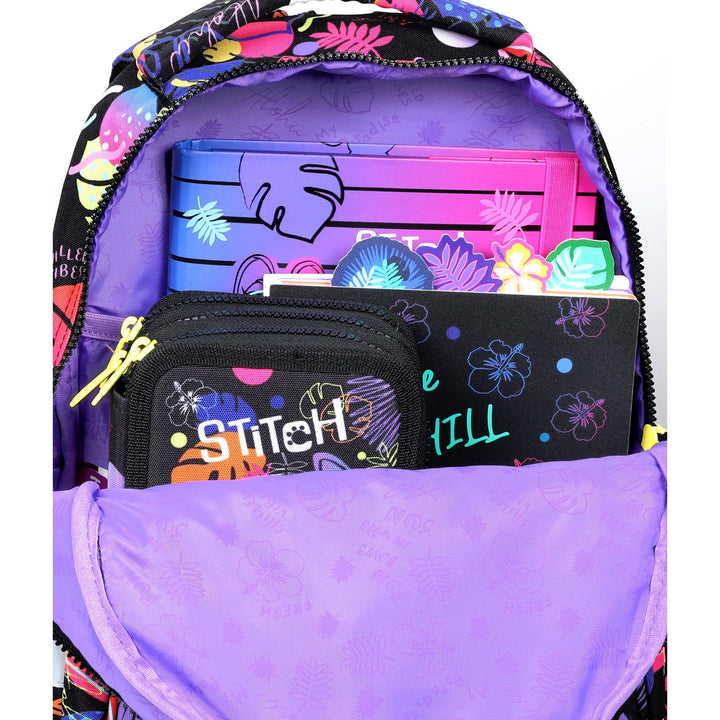 19 L Coolpack Jerry DISNEY STITCH zaino scuola nero + Coolpack astuccio, a due scomparti, attrezzato, Stitch, Jumper 2