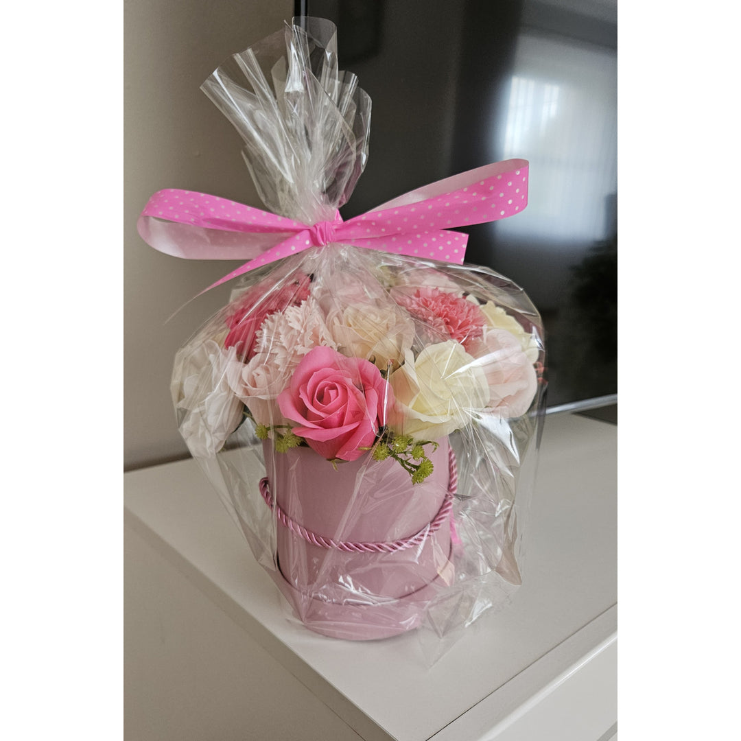 Fioriera con fiori di sapone - rose di sapone regalo, Damich