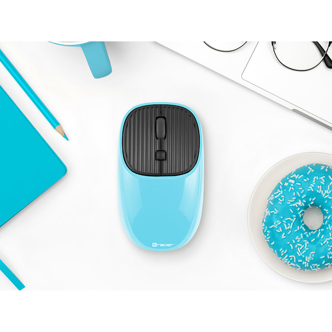 Mouse wireless Tracer, sensore ottico, simmetrico, WAVE RF 2,4 Ghz