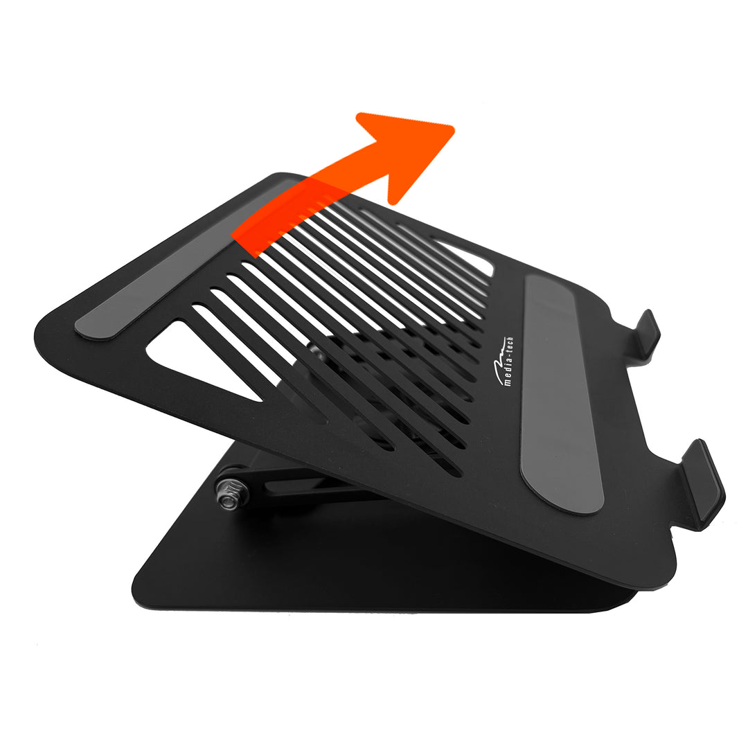 Supporto ergonomico regolabile e girevole per laptop 10-17, Media-Tech MT2662