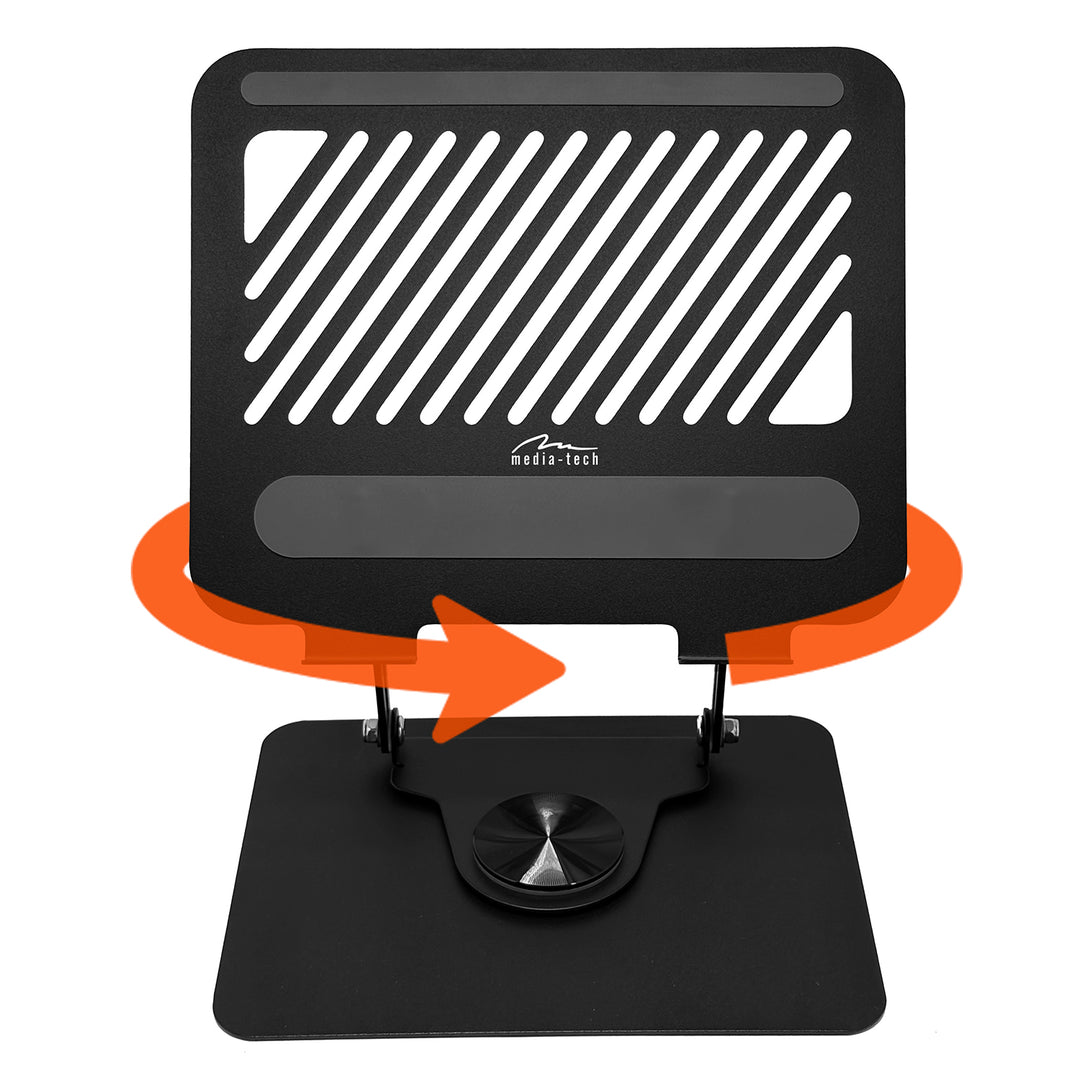 Supporto ergonomico regolabile e girevole per laptop 10-17, Media-Tech MT2662