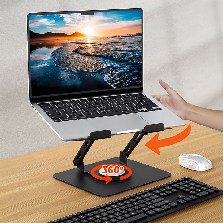 Supporto ergonomico regolabile e girevole per laptop 10-17, Media-Tech MT2662