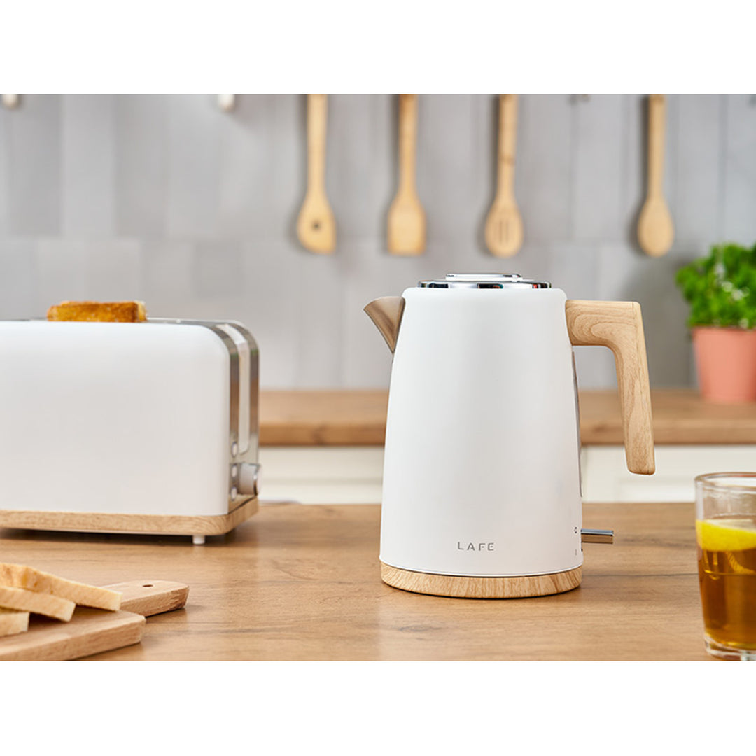 Bollitore elettrico Lafe Scandi 2200W 1,7l bianco