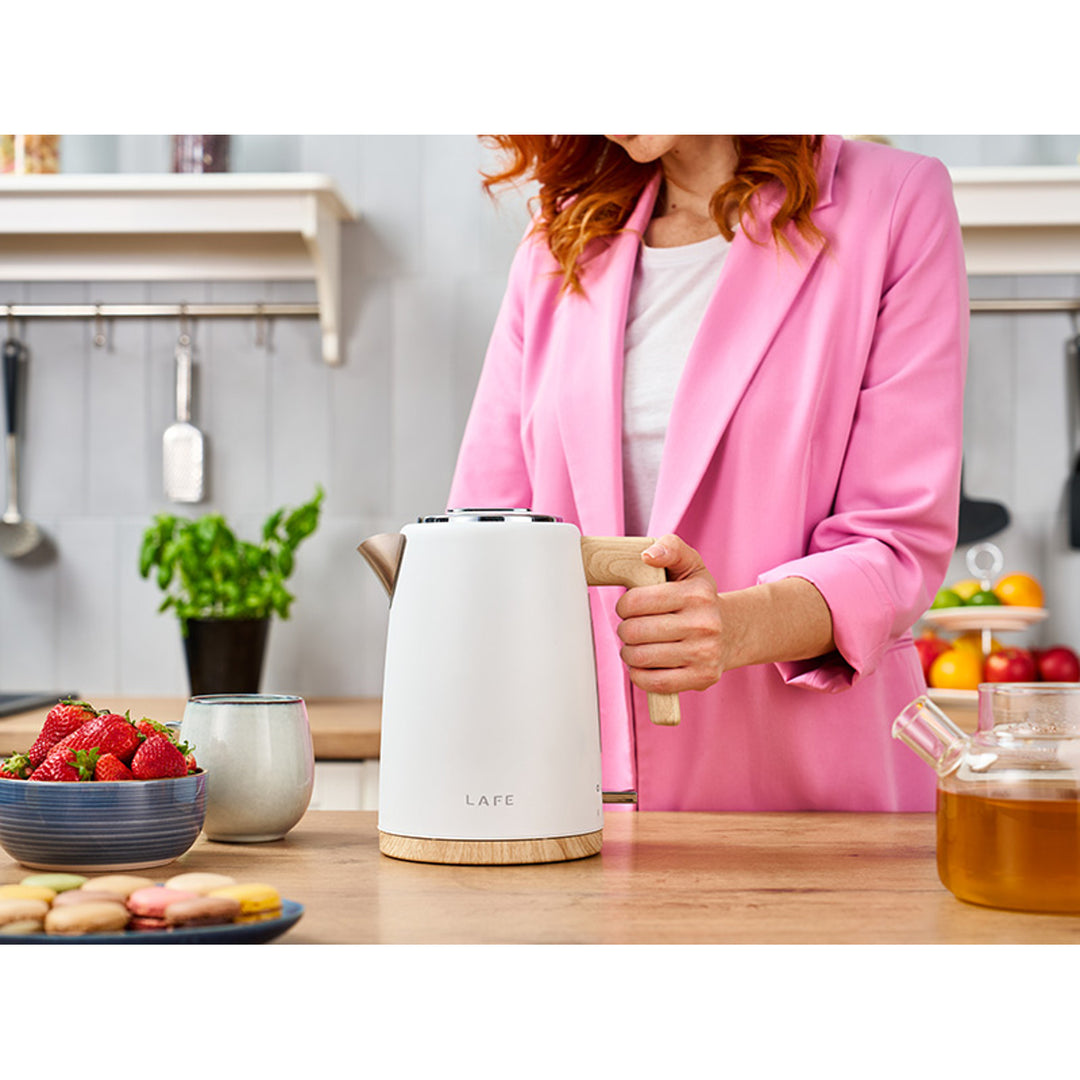 Bollitore elettrico Lafe Scandi 2200W 1,7l bianco