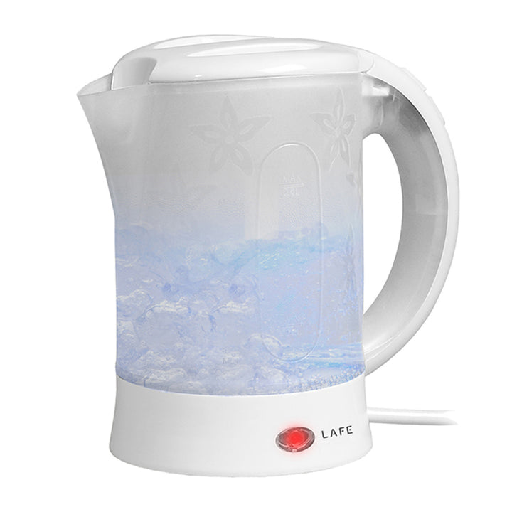 Bollitore elettrico Lafe, turistico, 600W, capacità 0,6l, 2 tazze, 2 cucchiai, bianco, Scandi