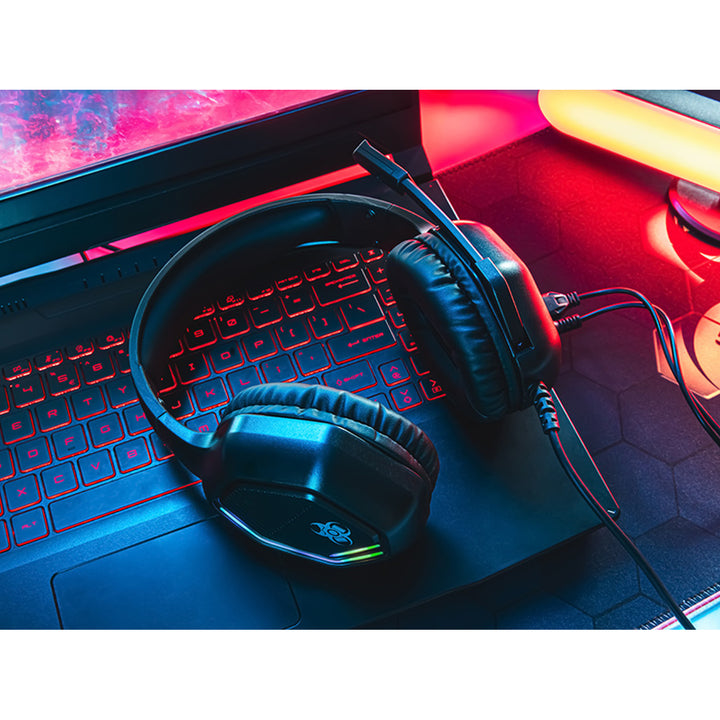 Cuffie da gioco Tracer, retroilluminazione RGB, microfono pieghevole, Gamezone GZ X3