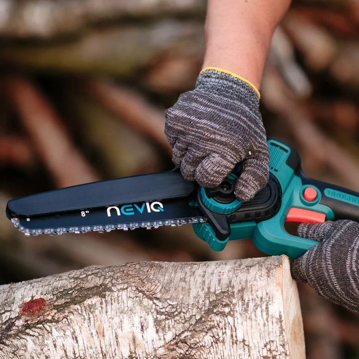 Motosega a batteria NEVIQ, barra da 8'', 500W, motore brushless, LX8303