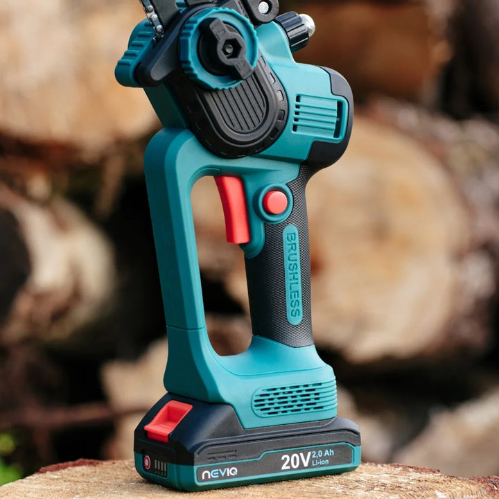 Motosega a batteria NEVIQ, barra da 8'', 500W, motore brushless, LX8303