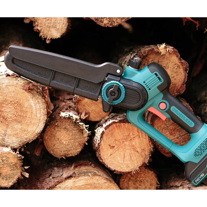 Motosega a batteria NEVIQ, barra da 8'', 500W, motore brushless, LX8303