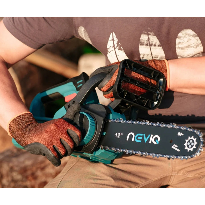 Motosega a batteria NEVIQ, barra 12'', 1000W, motore brushless, L12302