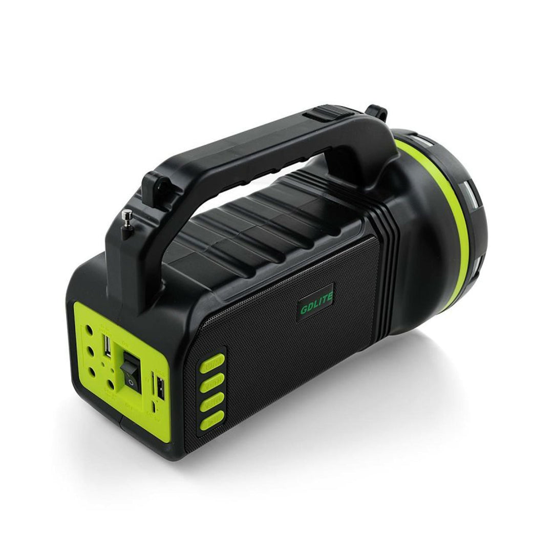Torcia solare multifunzionale Verna, 6in1, powerbank, pannello solare, lampada, luci LED, altoparlante+radio, Tur000008
