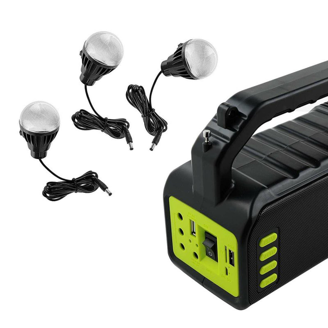 Torcia solare multifunzionale Verna, 6in1, powerbank, pannello solare, lampada, luci LED, altoparlante+radio, Tur000008