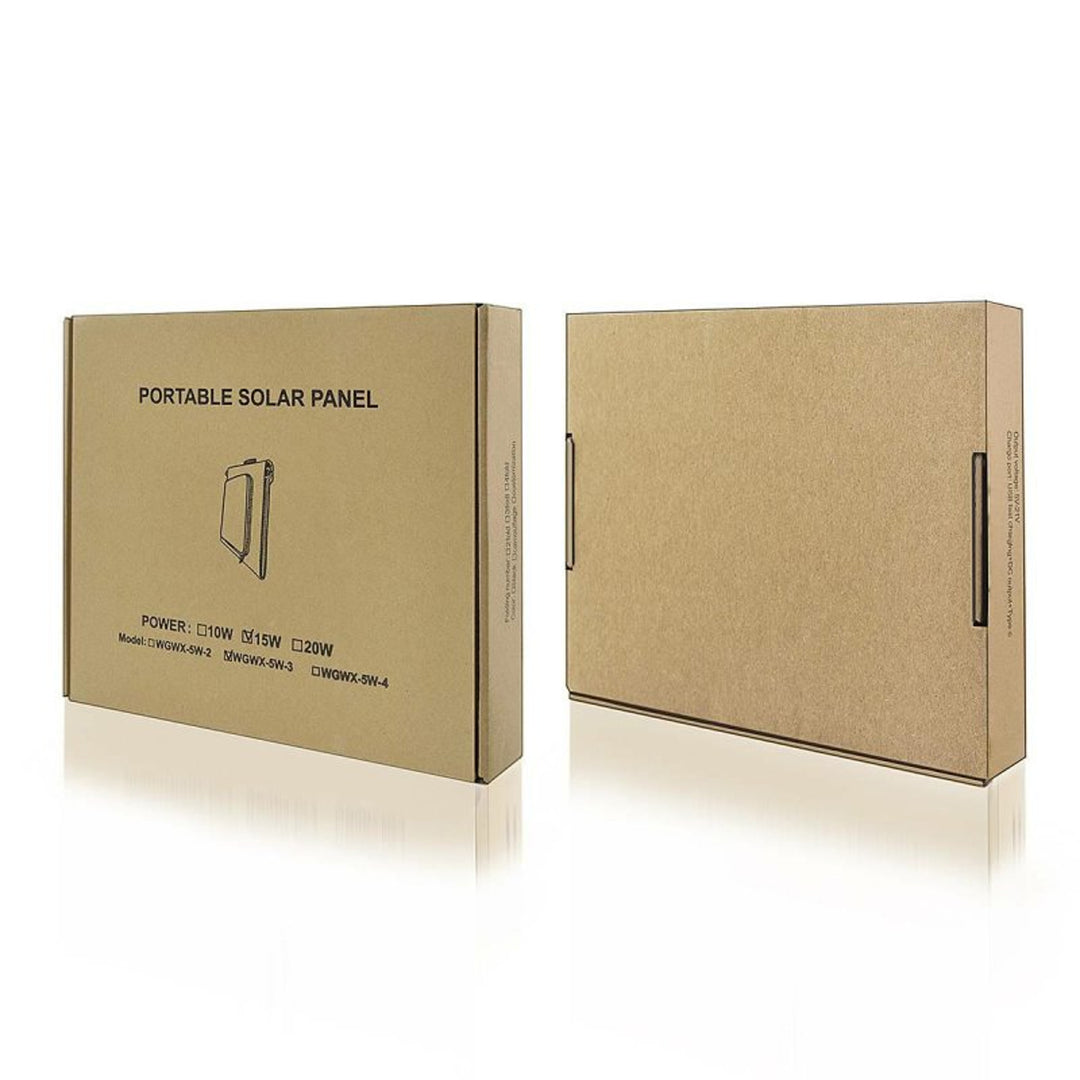 Pannello solare, caricatore, 15W, 1 porta USB, nero e arancione, A04