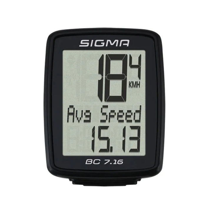 Contatore di cicli Sigma, cablato, start/stop, display a tre righe, BC 7.16