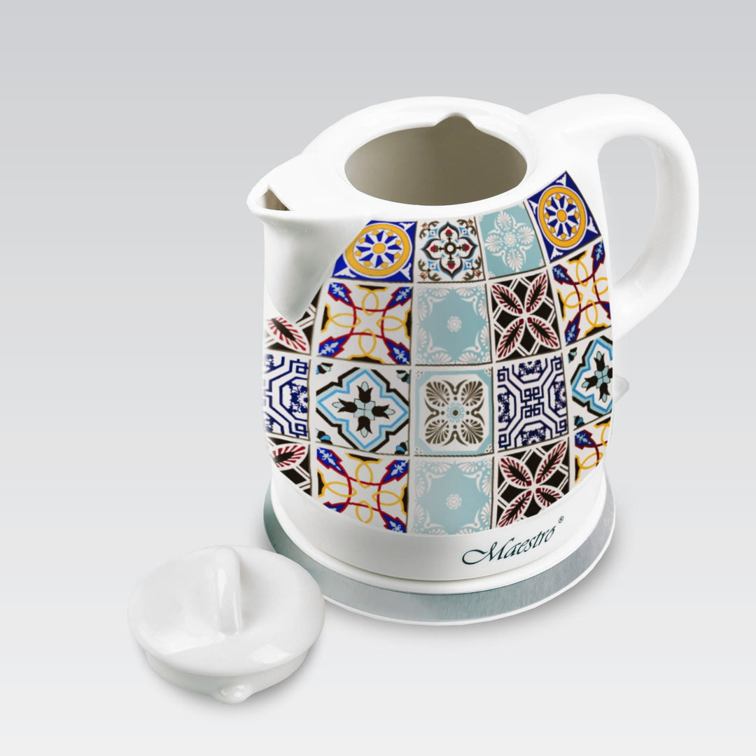 Bollitore in ceramica Maestro, senza fili, 1200W, capacità 1,5l, MR-066-Porto