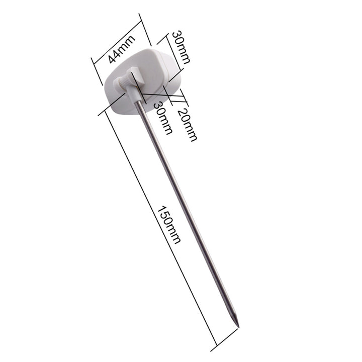 Termometro/sonda per alimenti, verde-blu, lunghezza sonda 15 cm, intervallo di temperatura da -50°C a +300°C, precisione 0,1°C, GB382, 3 pezzi