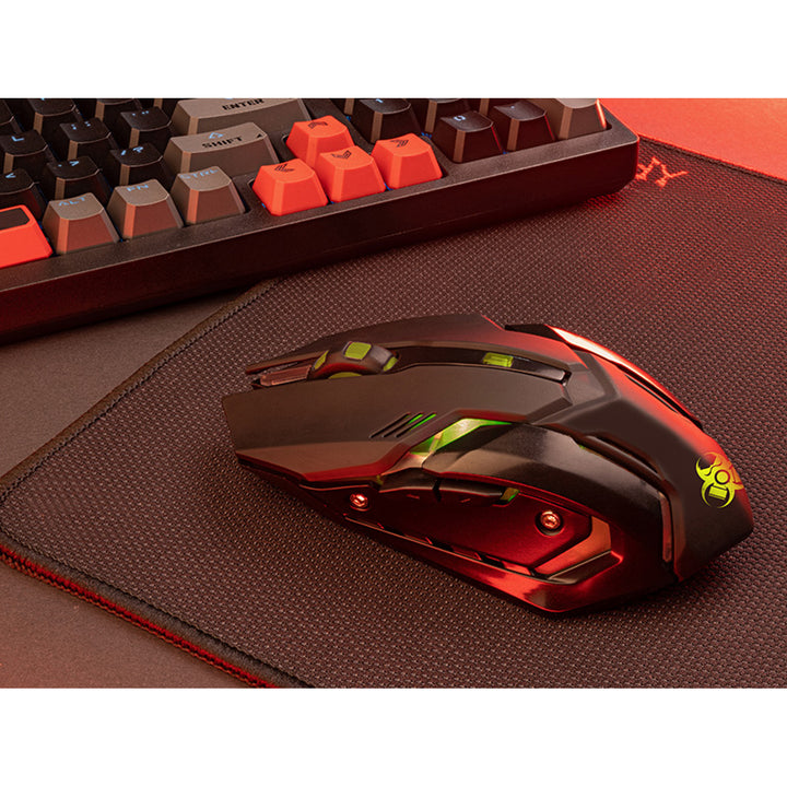 Mouse da gioco Tracer, senza fili, batteria da 500 mAh, 3200 DPI, Gamezone Rocky RF Nano