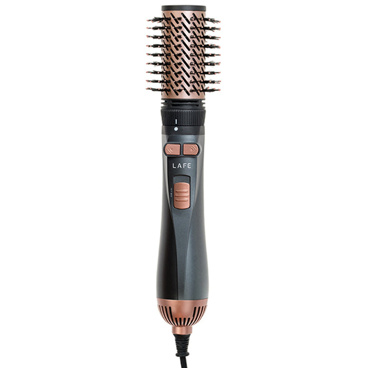 Ferro arricciacapelli rotante/asciugacapelli LAFE, 2 velocità, 3 livelli di calore, ionizzazione, 1200W, stile Sleek and Shine