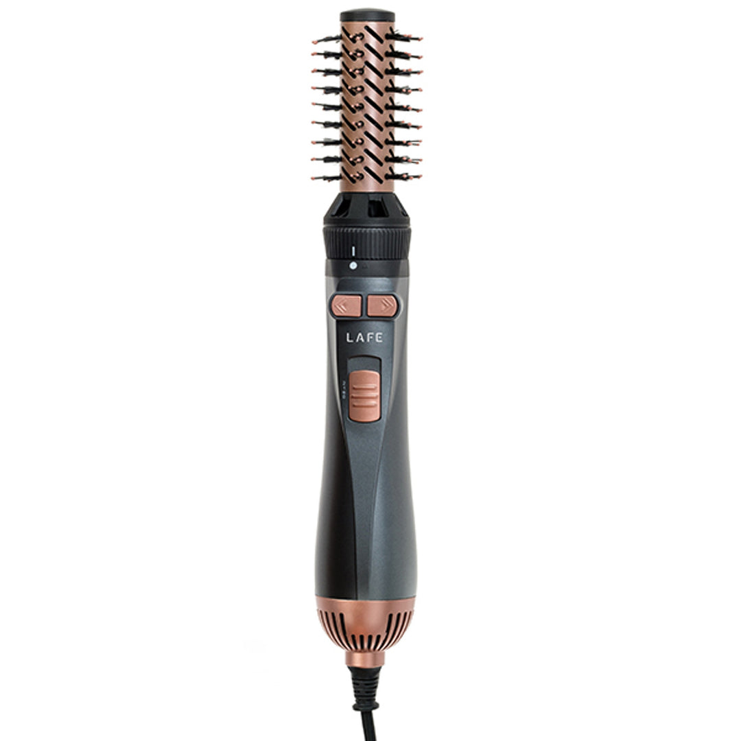 Ferro arricciacapelli rotante/asciugacapelli LAFE, 2 velocità, 3 livelli di calore, ionizzazione, 1200W, stile Sleek and Shine