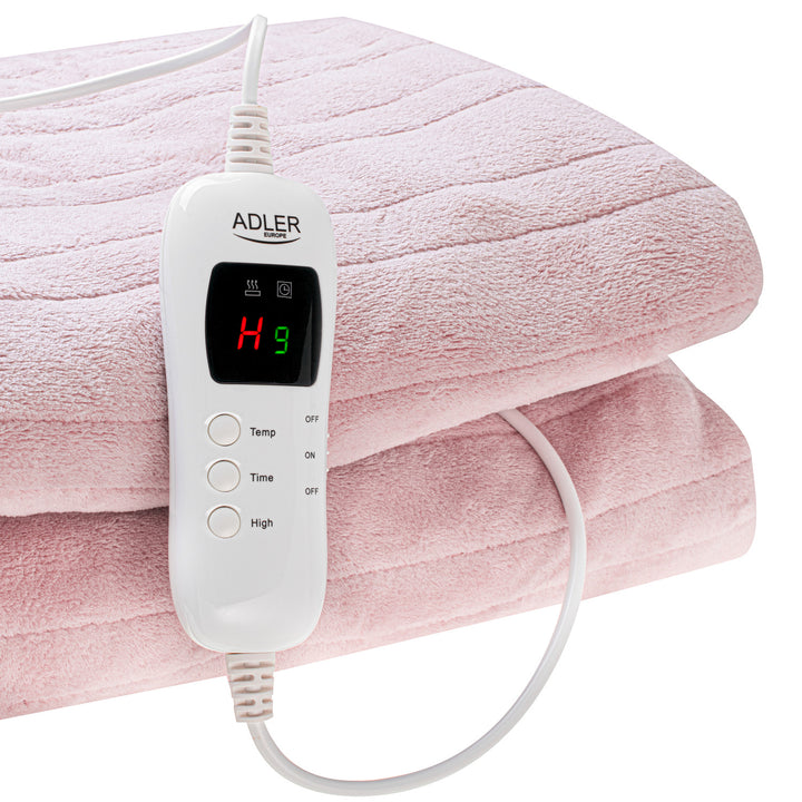 Coperta elettrica Adler, telecomando LCD, 7 livelli di riscaldamento, 160x180 cm, AD 7443
