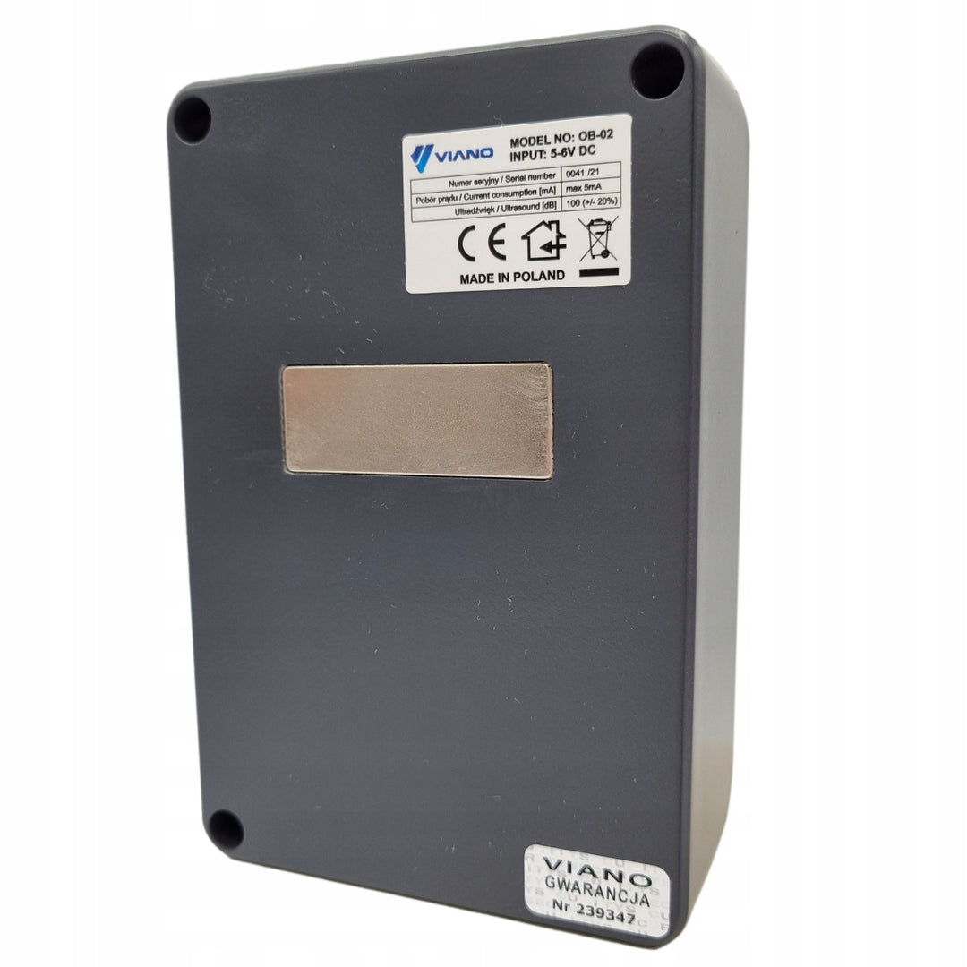 Repellente per roditori Viano per martore ratti topi, a batteria, IP65, portata fino a 200 m, OB-02