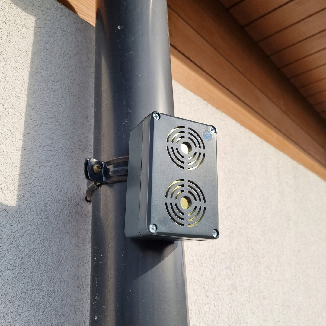 Repellente per roditori Viano per martore ratti topi, a batteria, IP65, portata fino a 200 m, OB-02