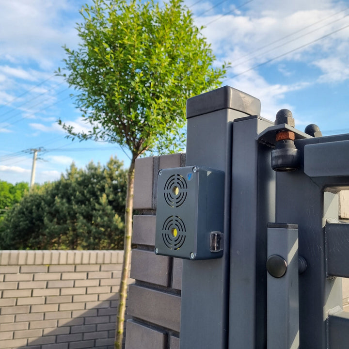 Repellente per roditori Viano per martore ratti topi, a batteria, IP65, portata fino a 200 m, OB-02