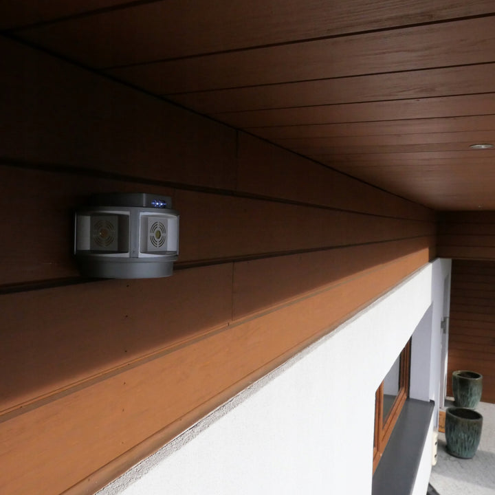 Dissuasore roditore senza fili per topi di martora Viano, IP44, batteria ricaricabile agli ioni di litio da 4Ah, modalità LED, Trio