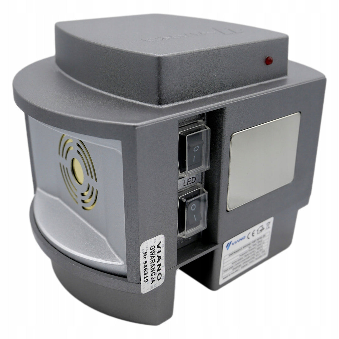 Dissuasore roditore senza fili per topi di martora Viano, IP44, batteria ricaricabile agli ioni di litio da 4Ah, modalità LED, Trio