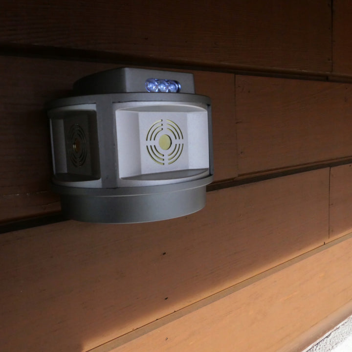 Dissuasore roditore senza fili per topi di martora Viano, IP44, batteria ricaricabile agli ioni di litio da 4Ah, modalità LED, Trio