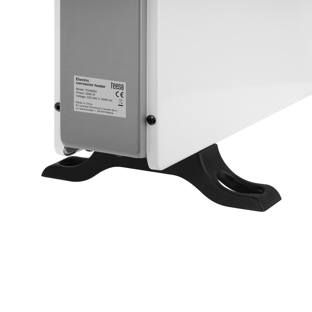 Riscaldatore a convettore Teesa, funzione timer, controllo della temperatura, modalità antigelo, azionato da telecomando, TSA8054