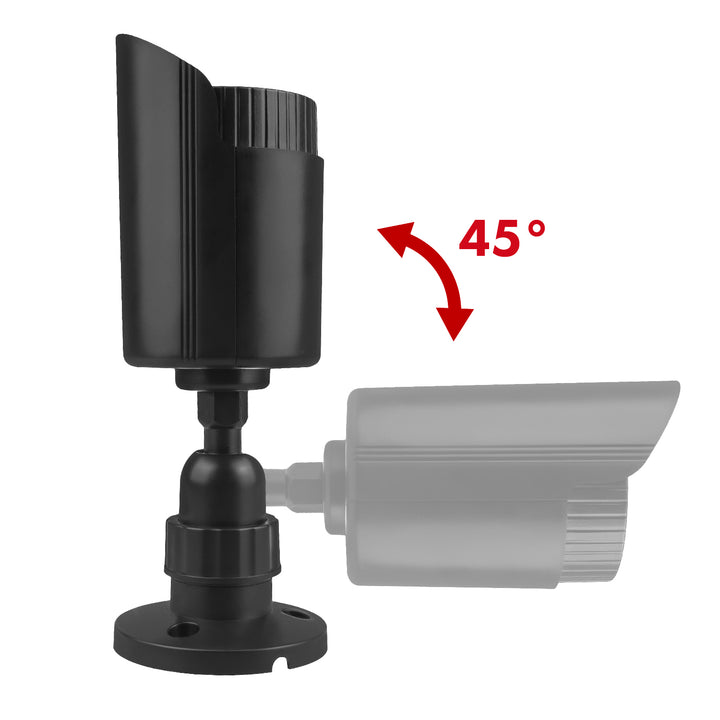 Falsa telecamera tubolare, LED IR, nera, alimentazione 2xAA (non incluse), ABS, IR1800 B